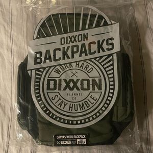 Dixxon Flannel Backpack GREEN Canvas Work Backpack